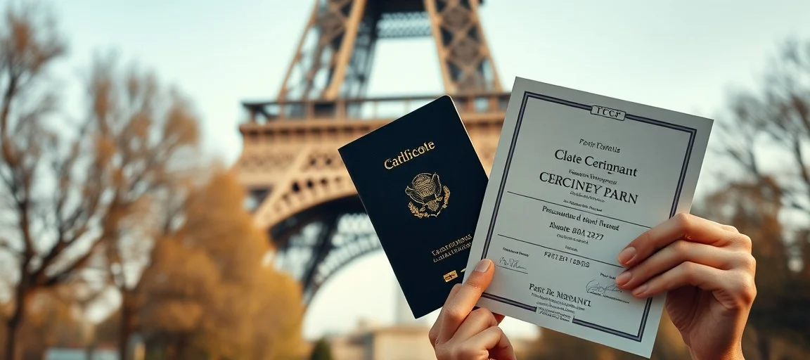 Candidats passant le TCF IRN dans une salle d'examen à Paris, avec des feuilles et des écouteurs
